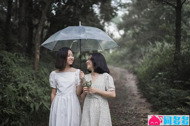 张碧晨、张紫宁《雨天》歌词及评论赏析