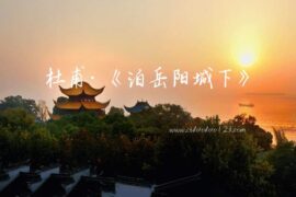 杜甫《泊岳阳城下》译文及赏析封面图