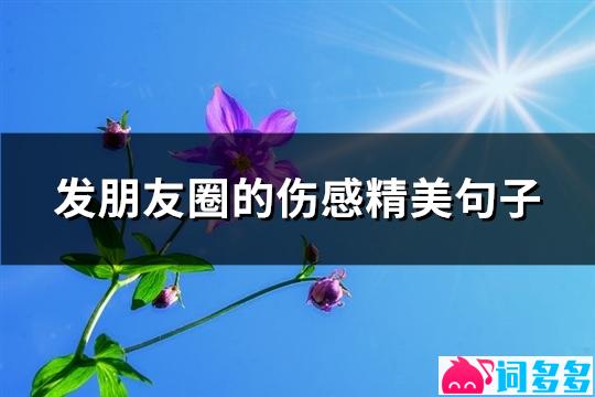 发朋友圈的伤感精美句子(精选74句)