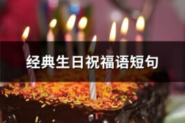经典生日祝福语短句(共85句)