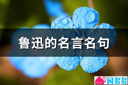 鲁迅的名言名句(优选240句)