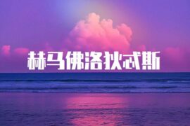 蒋敦豪《赫马佛洛狄忒斯》歌词高清封面图