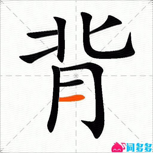 背的多音字组词-图2