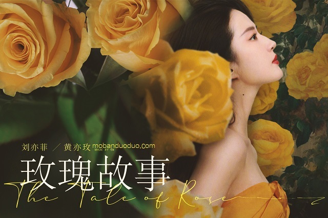 刘亦菲《玫瑰的故事》高清海报封面图