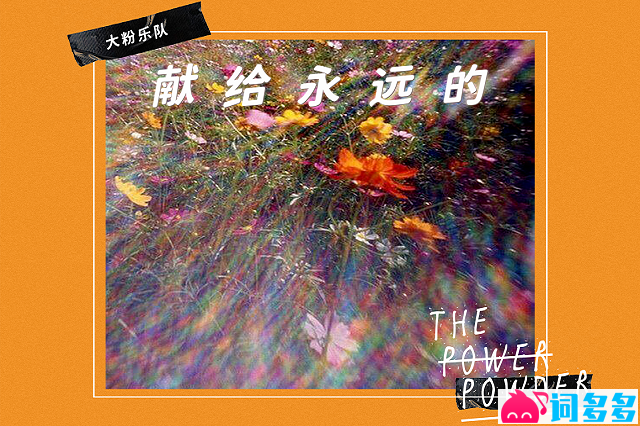 大粉乐队《献给永远的》歌词及赏析