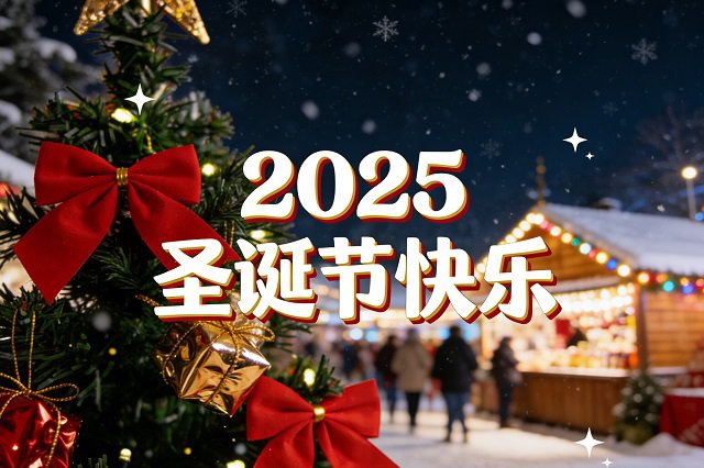 2025圣诞节祝福语圣诞快乐图片