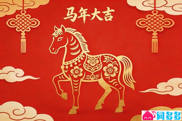 马年大吉等马年吉祥话大全图片