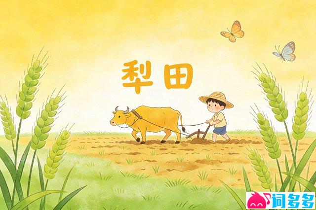 龚琳娜《犁田》歌词封面图