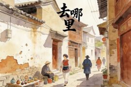 云南建水童谣《去哪里》歌词封面图