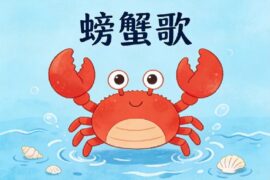 贵州童谣《螃蟹歌》歌词封面图