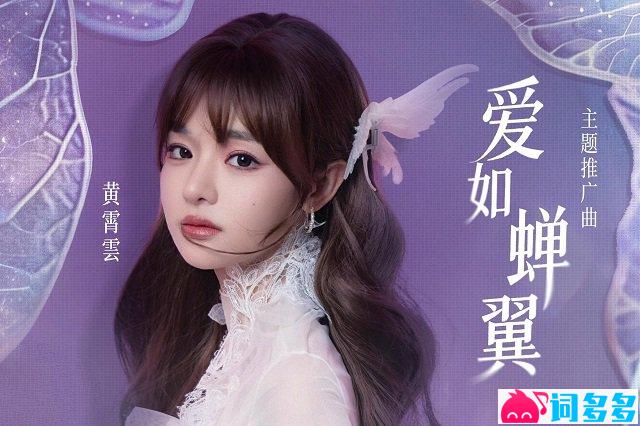 黄霄雲《爱如蝉翼》歌词封面图
