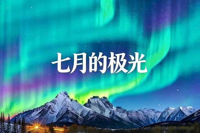 周杰伦《七月的极光》歌词封面图